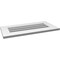 Ekena Millwork Vertical Surface Mount PVC Gable Vent: Functional, w/ 3-1/2"W x 1"P Standard Frame, 28"W x 14"H GVPVE28X1401SF - alternate 3